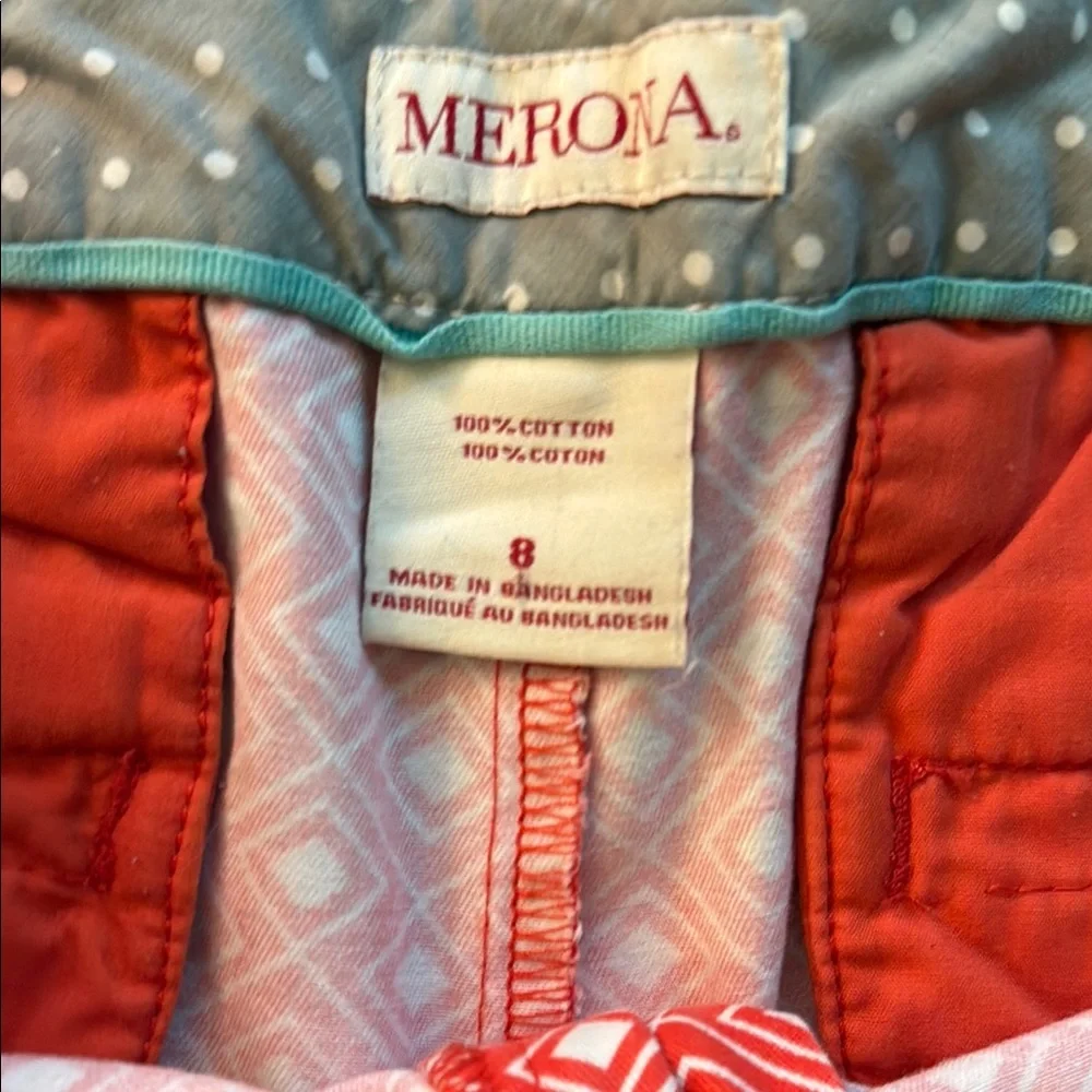 Merona Mid Rise Shorts Size 8 - Picture 3 of 5